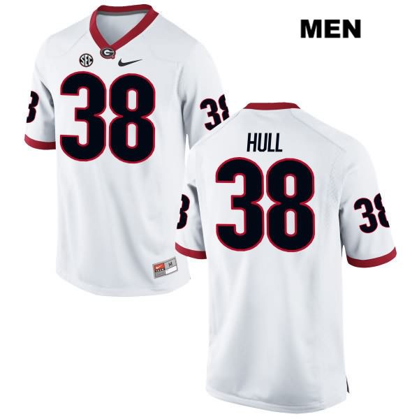 Georgia Bulldogs Men's Joseph Hull #38 NCAA Authentic White Nike Stitched College Football Jersey VIL2256NM